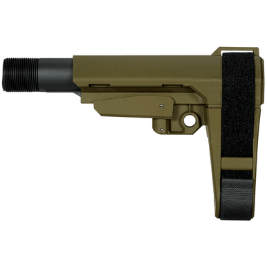SB Tactical SBA3X04SB SBA3 X Synthetic OD Green 5-Position Adjustable for AR-Platform (Tube Not Included)