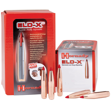 Hornady 3078 ELD-X 30 Cal .308 220 gr Extremely Low Drag eXpanding 100 Per Box