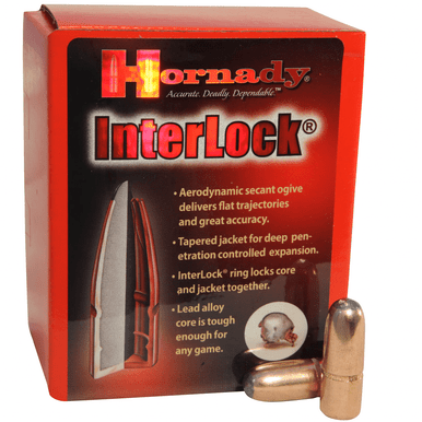 Hornady 4502 InterLock 45 Cal .458 350 gr Round Nose 50 Per Box