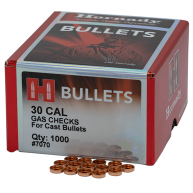 Hornady 7070 Crimp-On Gas Checks 30 Cal Cast Bullets