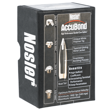 Nosler 59992 AccuBond 7mm .284 140 gr Spitzer Point/ 50 Per Box