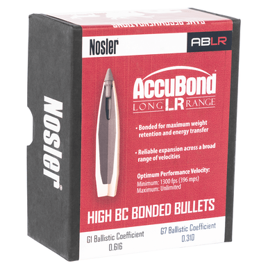 Nosler 58623 AccuBond Long Range 7mm .284 168 gr Spitzer Point/ 100 Per Box
