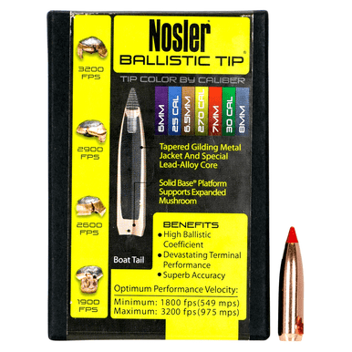 Nosler 28150 Ballistic Tip 7mm .284 150 GR Spitzer, 50 Per Box