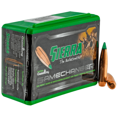 Sierra 4330T Tipped GameKing 6.5 Creedmoor .264 130 gr Hollow Point Boat Tail/ 50 Per Box