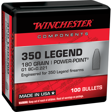 Winchester Ammo WB350P180X Centerfire Rifle 350 Legend 180 gr Power Point 100 Per Box