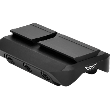 Warne Red Dot Shotgun Rib ACRO Pattern Footprint Mount in Black Anodized Aluminum - 164328