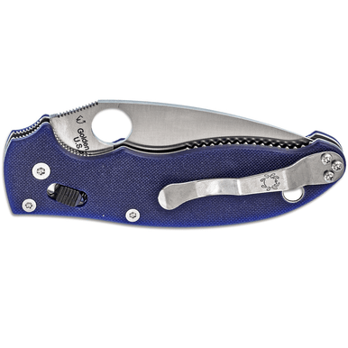 Spyderco C101GPDBL2 Manix 2 3.37" Folding Knife