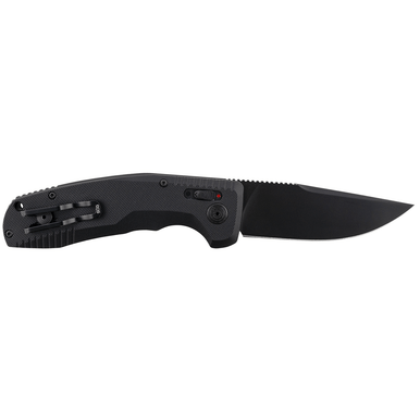 S.O.G SOG15380157 SOG-TAC Auto 3.43" Folding Plain Black TiNi Cryo D2 Knife