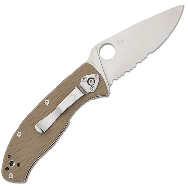 Spyderco C122GBNM4PS Tenacious 3.35" Folding Part Serrated CPM M4 Knife