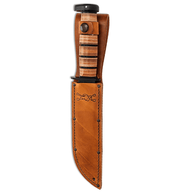 Ka-Bar 1317 Dog's Head Utility Knife 7" Fixed Clip Point Knife