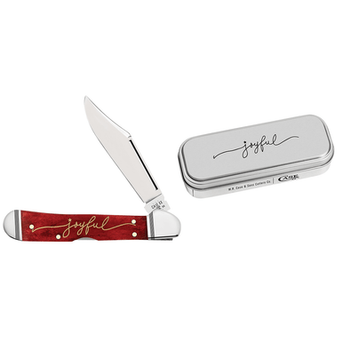 Case 10625 Christmas Joyful Tin CopperLock Mini Knife