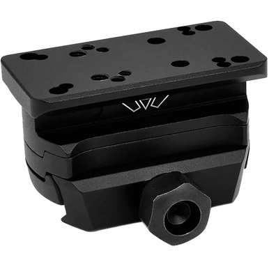 Warne Red-Dot Riser Holosun AEMS Tactical in Black Anodized Aluminum - 151338