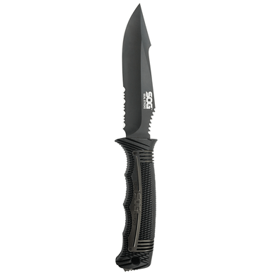 S.O.G SOGSS1003CP Seal Strike 4.90" Fixed Clip Point Part Serrated Knife