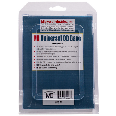 Midwest Industries Universal QD Base in Black Hardcoat Anodized- 110707