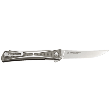 CRKT 7530 Crossbones 3.54" Folding Plain Satin AUS-8A Knife