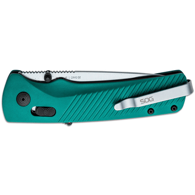 S.O.G SOG11181341 Flash AT 3.45" Folding Straight Back Plain Satin Cryo D2 Knife