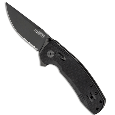 S.O.G SOG12380341 SOG-TAC XR 3.39" Folding Clip Point Part Serrated Knife