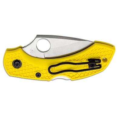 Spyderco C28PYL2 Dragonfly 2 Salt 2.25" Folding Plain Stonewashed H1 Knife