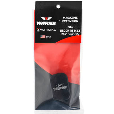 Warne Magazine Extension 2rds, 40 S&W - MEG1932BLK