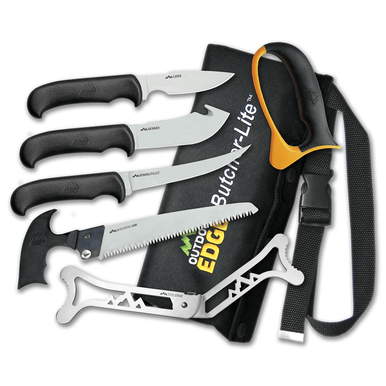 Outdoor Edge BL1 ButcherLite 4.30"/4.50"/5.9"/6" Folding Plain/Saw 420J2 Knife Set