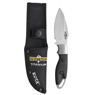 Camillus 19202 Western Kota 3.25" Fixed Plain Silver 420 Knife