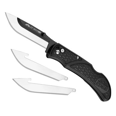 Outdoor Edge OX30C Onyx Lite 3" Folding Plain 420J2 Stainless Steel Knife