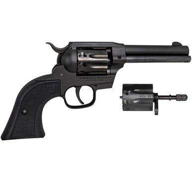 Diamondback Sidekick Dual Cylinder .22 LR/.22 WMR 9 Shot 4.50" Black Cerakote Steel Barrel & Cylinder - DB0500A001