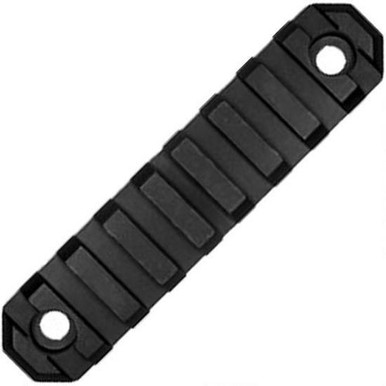 GrovTec M-LOK 9 Slot 3.8" Rail Section M-LOK to Picatinny Solid Aluminum Type III Black Hard Anodized Finish