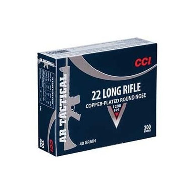 CCI .22 LR Tactical 40 Grain Plated Round Nose 300 Round Bulk