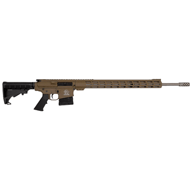 Great Lakes Firearms GLFA Rifle, FDE 24" Barrel 5+1rd AR-10 243 Win - GL10243SSFDE