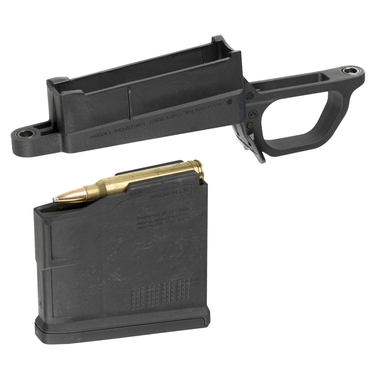Magpul MAG569-BLK Bolt Action Mag Well made of Polymer with Black Finish for Magpul Hunter 700L Magnum Stock Includes PMAG 5 AC Magazine
