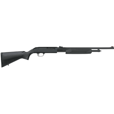 Mossberg 500 Shotgun, 24" Matte Blued Vent Rib Barrel Pump 3" Chamber Accu-Set/Synthetic Stock 410 Gauge - 50165