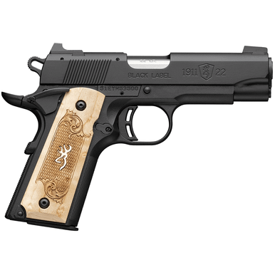 Browning 051068490 1911-22 Black Label Medallion Compact Frame 22 LR 10+1 3.63" Pistol