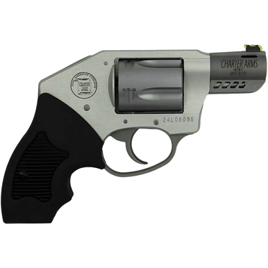 Charter Arms Off Duty Coyote Revolver, 2" Matte Stainless Ported Barrel & Cylinder Anodized Aluminum Frame Black Finger Grooved Rubber Grip Concealed Hammer 5rd 380 ACP - 53801