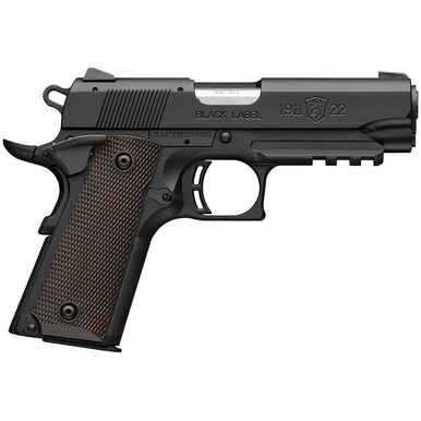 Browning 051066490 1911-22 Black Label Compact Frame 22 LR 10+1 3.63" Handgun