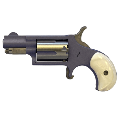 North American Arms Mini-Revolver, 1.13" Orchid Cerakote Stainless Steel Barrel & Frame Orchid/Stainless Cylinder White Pearlite Grip Stainless Exposed Hammer 5 Shot 22 LR - 22LRORCHID