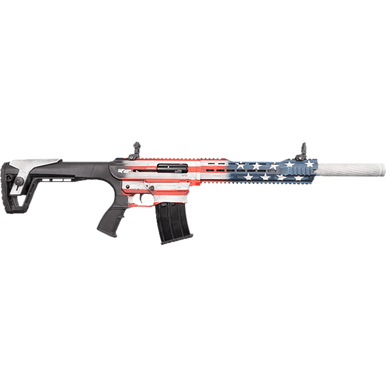 Gforce Arms GF25 USA Shotgun, 20" Flat Dark Earth Cerakote Threaded Barrel 3" Chamber USA Receiver Black Adjustable Synthetic Stock w/Black Rubber Grip Semi-Auto 5+1rd 12 Gauge - GF2512USA