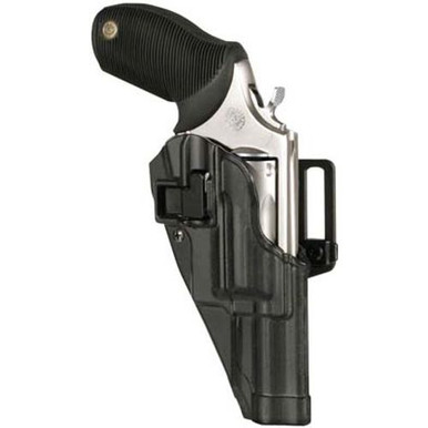 Blackhawk 410540BKR Serpa CQC OWB Size 40 Matte Black Polymer Fits Taurus Judge, Belt Loop/Paddle Mount, Right Hand