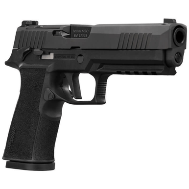 Sig Sauer P320 XTen Pistol, 5" Black Bull Barrel Black Nitron Stainless Steel Optic Ready/Serrated Slide Black Stainless Steel Frame w/Beavertail & Picatinny Rail Black X Polymer Grip Sig PRO RX Footprint 15+1rd 10mm Auto - 320X510BXR3R2MS