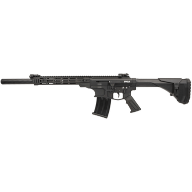 Derya Firearms DY12 *CA Compliant Tactical Shotgun, 18" Black Melotine Threaded Barrel 3" Chamber Black Anodized Aluminum Receiver w/Picatinny Rail Black Adjustable Polymer Stock & Pistol Grip Semi-Auto 5+1rd 12 Gauge - DY1220CAUS
