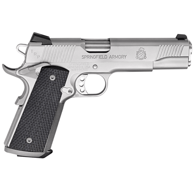 Springfield Armory 1911 TRP *CA Compliant Pistol, 5" Match Grade Steel Steel Barrel Serrated Slide & Frame w/Beavertail Black G10 Grip 7+1rd 45 ACP - PC9107LCA18