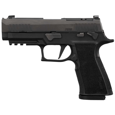 Sig Sauer P320 XTen COMP Pistol, 3.80" Black Bull Barrel Black Nitron Stainless Steel Optic Ready/Serrated Slide Black Stainless Steel Frame w/Beavertail&Picatinny Rail Black XSeries Grip Sig PRO RX Footprint 15+1rd 10mm Auto - 320XCA10COMPMS