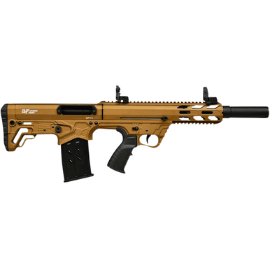Gforce Arms GFY-1 USA Tactical Shotgun, 18.50" Black Threaded Barrel 3" Chamber Bronze Cerakote Aluminum Receiver w/Picatinny Rail Bronze Bullpup Polymer Stock Polymer Grip Semi-Auto 5+1rd 12 Gauge - GFY1BRNZ