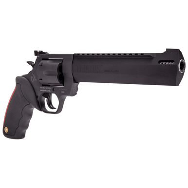 Taurus Raging Hunter Revolver, 10" Black Ported/Target Crown Barrel Black Cylinder Black Steel Frame Black Rubber Grip Large Frame 5rd 500 S&W Mag - 2-500101RH