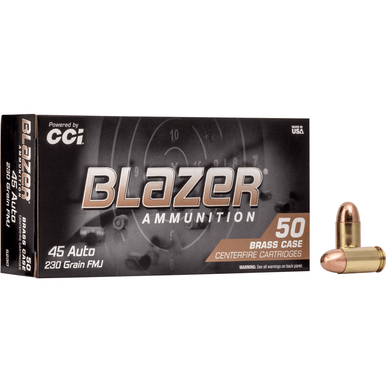 CCI Blazer Brass .45 ACP 230 Grain FMJ Handgun Ammo