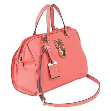 Bulldog BDP026 Satchel Coral Leather 16" x 9.50" x 5.50"