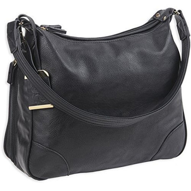 Bulldog Cases Hobo Style Purse 13"x10.5"x3.5"  Black - BDP010