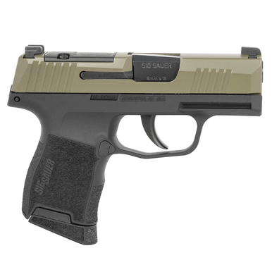 Sig Sauer 3659GXR3P P365 Micro-Compact 9mm Luger 10+1 3.10" Black Barrel, Moss Green Stainless, Optic Ready