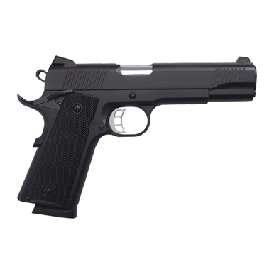 Tisas Arms 10100528 1911 Duty 45 ACP 8+1 5" Stainless Barrel, Black Cerakote Carbon Steel