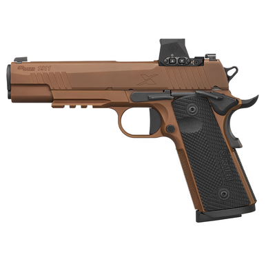 Sig Sauer 1911XR45CXR3RXX 1911 XEmperor Scorpion Full Size Frame 45 ACP 8+1 5" Black DLC Barrel, Coyote PVD Stainless Steel Optic Ready